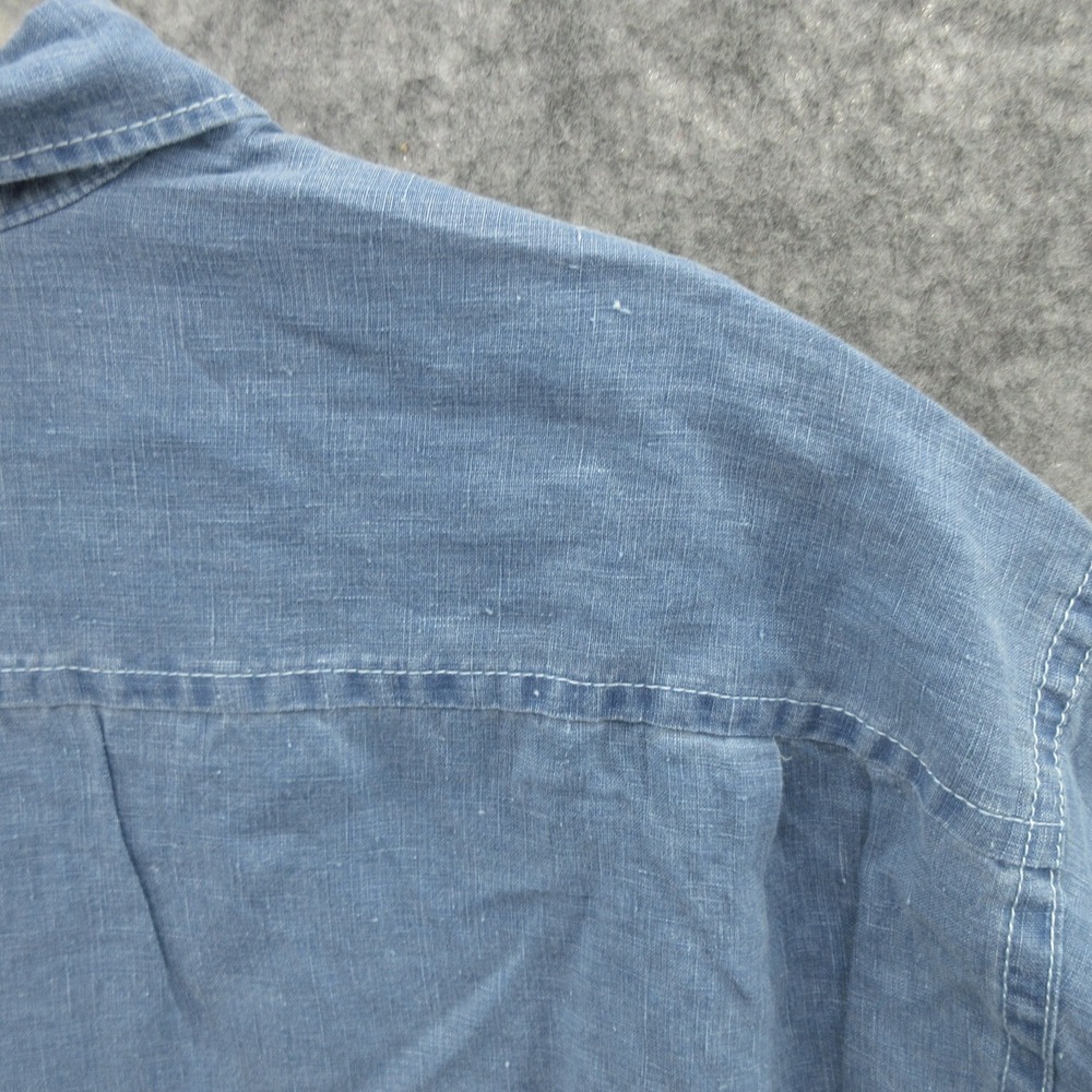 Tommy Bahama Shirt Men's 1XB Blue Long Sleeve Sea Glass Breezer Relax New DEFECT - Picture 7 of 11